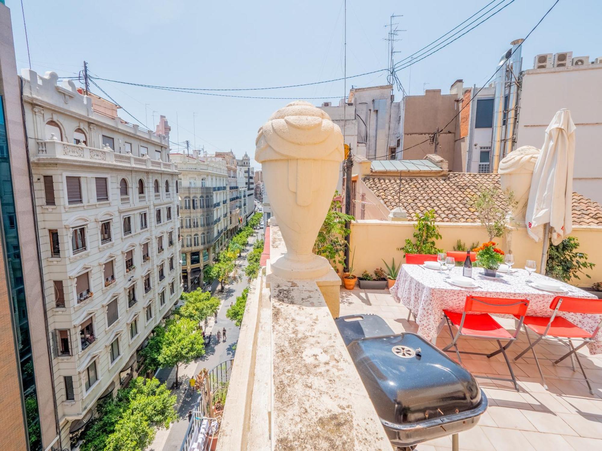 Apartamento Ático de Lujo Plaza Ayuntamiento Valencia Exterior foto