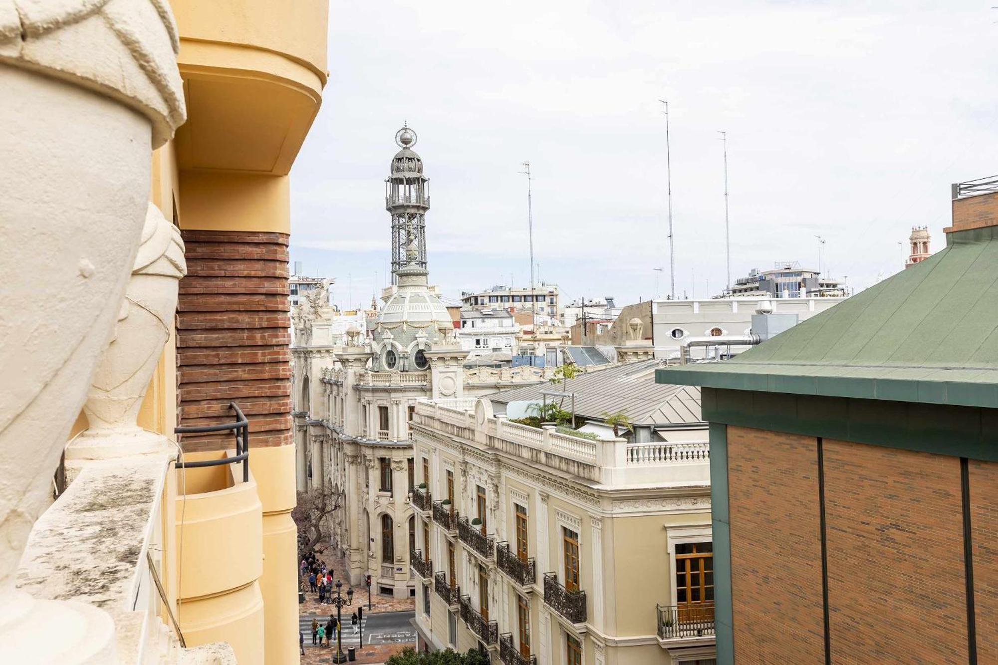 Apartamento Ático de Lujo Plaza Ayuntamiento Valencia Exterior foto